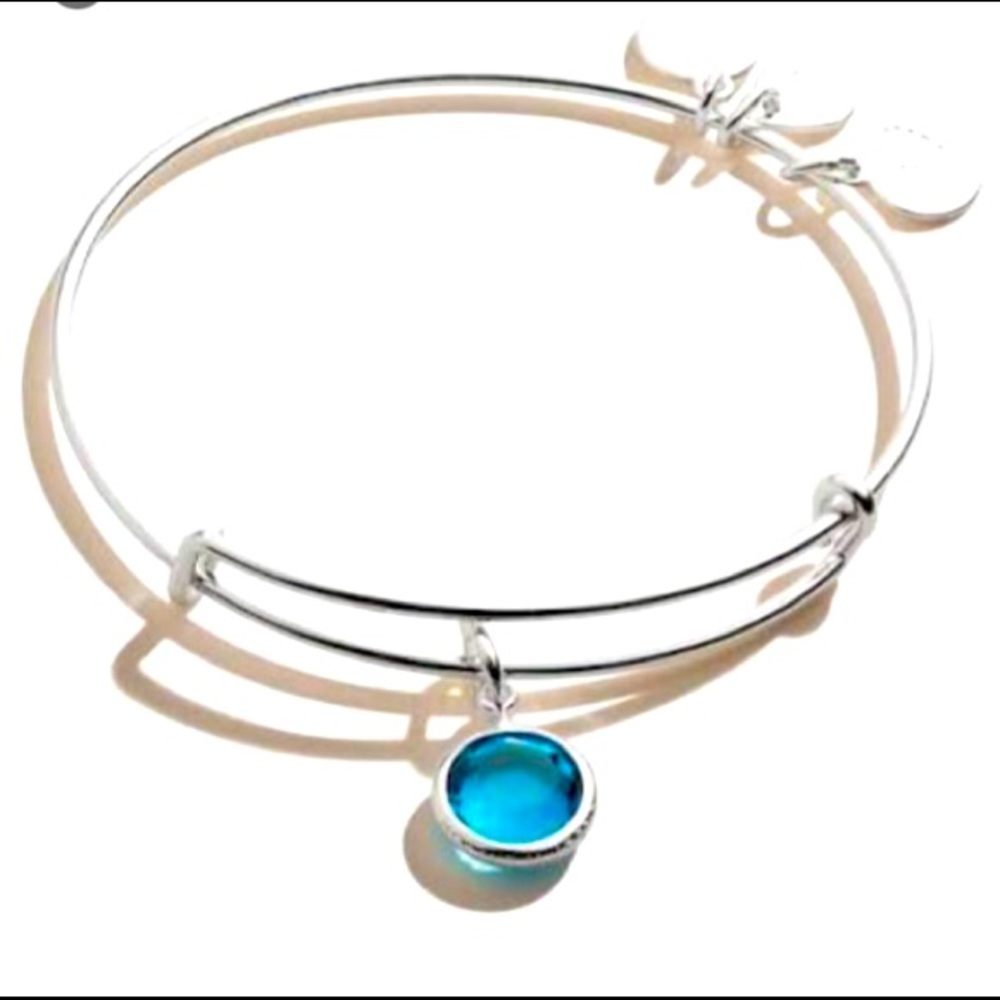 Alex and Ani December 💙 Blue Zircon Swarovski Crystal Bangle Bracelet